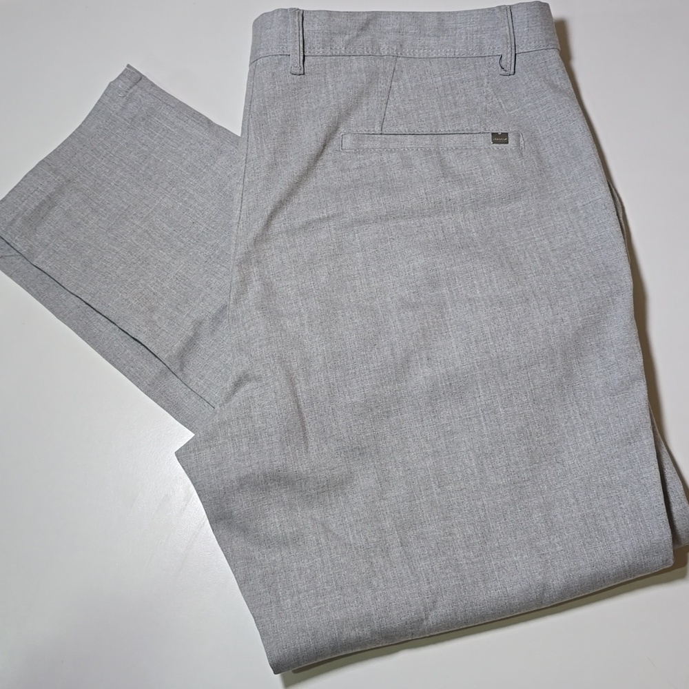 3/$30 ZARA Slim Fit Heathered Light Grey Trousers